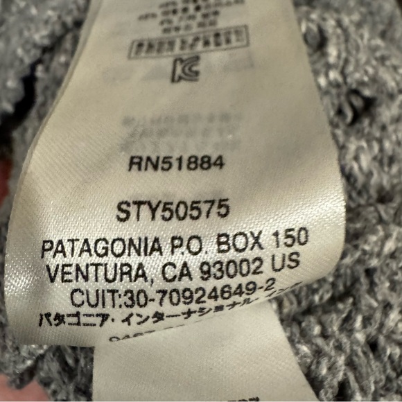 Patagonia Off Country Chunky Knit Cardigan Gray L - Picture 7 of 7